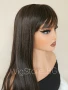 Тъмно кафява дълга перука с бретон, снимка 4