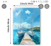 Декорация за Стена с Морски Пейзаж и Синьо Небе с Издръжлива Полиетиленова Рамка, снимка 4