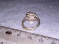 КРАСИВ АРТ НУВО СРЕБЪРЕН ПРЪСТЕН ВИСОКА ПРОБА СРЕБРО Стара ИЗЯЩНА РЪЧНА МАЙСТОРСКА ИЗРАБОТКА 38536, снимка 7