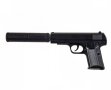 Еърсофт: Метален пистолет със заглушител К-112S AIRSOFT, снимка 2