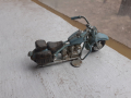 Мотор стара ламаринена играчка модел макет син за колекция, снимка 3