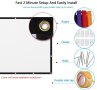Anti-Light 3D Прожекционен Екран 160° Проекторно Платно Проекторен екран за Проектор Филми, снимка 6