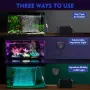 Нов hygger LED аератор за аквариум въздушна стена мехурчета RGB светлина таймер, снимка 2
