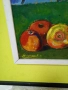 Голяма Маслена Каттина Натюрморт с Подпис от Автора, снимка 3