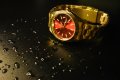 Rolex Oyster Perpetual Date Quartz - Златно с Червено, снимка 3