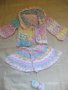 Бебешки плетен костюм пола + горно , снимка 1 - Комплекти за бебе - 41456176