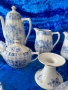 красив синьо-бял сервиз за чай/кафе, снимка 3