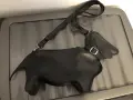 Ефектна черна дамска чанта „Куче“ с кристалчета CHOPIN / Crossbody bag, снимка 1