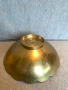 Месингова  емайлирана купа с паун , снимка 6