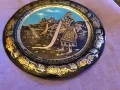 Чиния за стена Македония Охрид фи 24см медна отлична, снимка 3