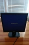 Philips 17 LCD монитор + кабели, работещ, снимка 1