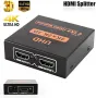 2-посочен HDMI превключвател сплитер 1 вход към 2 изхода за 4K 3D 1080 HDCP HDTV PC , снимка 1