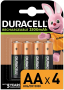 Презареждащи акумулаторни батерии Duracell 2500mAh AA 4бр, снимка 12