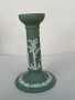 Порцеланов свещник Wedgwood Green Jasper., снимка 4