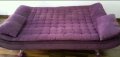 Лилаво/виолетово диванче с функция сън, снимка 2