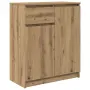 vidaXL Бюфет с чекмеджета, дъб артизан, 71x35x84 см, инженерно дърво, снимка 1