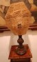 стара лампа дърво и канап, снимка 4