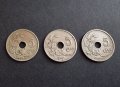 Монети . Белгия. 5 цента.  1920 , 1921, 1925  година., снимка 2