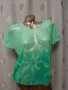 М/ L зелена прозрачна блуза / тениска / с къс ръкав , снимка 4