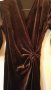 Уникална рокля  от кадифе - шоколад!, снимка 3