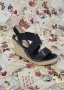 Дамски сандали на платформа с ластик и подметка от лико марка Zabaione, снимка 1 - Сандали - 41062387
