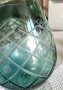 Кристална ваза гравирана зелена Германия 60-те години, снимка 6