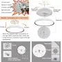 LED плафон 48 W с дистанционно и регулируема светлина, снимка 3