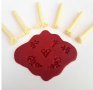 6 бр малки печати печат ситни цветчета цветенца орнамент за бисквитки фондан украса, снимка 1 - Други - 42403511