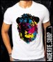 Тениска с щампа COLORED LION