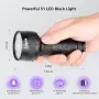  LEORO-ултравиолетов LED фенер (LED UV Flashlight) , снимка 5