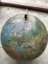 Стара лампа глобус с бронзова стойка, снимка 5