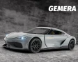 Метални колички: Koenigsegg Gemera 1:32 – умален модел хиперкола с отваряеми врати и детайли, снимка 1