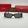 Слънчеви очила Cartier Panther Edition правоъгълни нови, черно и бяло, снимка 3