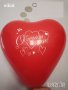 Балон балони червено сърце с надпис Обичам те Свети Валентин обикновен латекс латексов, снимка 1 - Други - 35709939