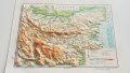 Стара карта на България - релефна