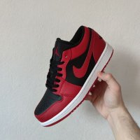 Nike Air Jordan 1 Low Reverse Bred Red Нови Мъжки Обувки Кецове Маратонки Размер 42 Номер Червени, снимка 10 - Маратонки - 39343854