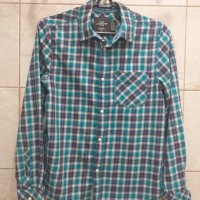 H&M памучна карирана риза за момче, размер 146 см., снимка 1 - Детски ризи - 42156961