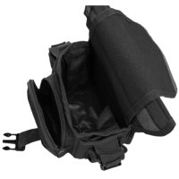 Тактическа чанта за бедро, Черен цвят, снимка 7 - Екипировка - 41589114
