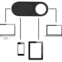 универсален плъзгач за защита от нежелано шпиониране/ надраскване на камерата на лаптоп/ таблет, снимка 3 - Лаптоп аксесоари - 44641811