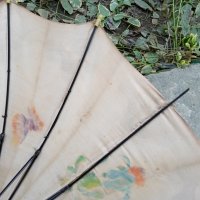 Стар дамски чадър за слънце,1900-1920г, снимка 9 - Антикварни и старинни предмети - 35815045