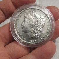 Рядък голям сребърен американски долар, морган долар, MORGAN DOLLAR, ONE DOLLAR - 1890 г., снимка 3 - Нумизматика и бонистика - 35585003