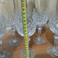 Кристални чаши за вино Чехословакия, снимка 6 - Антикварни и старинни предмети - 36075199