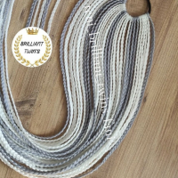 Опашки от плетени плитки за коса с еластичен ластик   , снимка 1 - Други - 44809296
