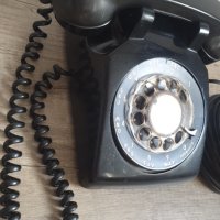 Стар телефон с шайба, снимка 4 - Антикварни и старинни предмети - 41905890