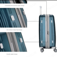 WeTravel пътнически куфар комплект 5бр колела 360°+разширител 4см WeTravel пътнически куфар комплект, снимка 17 - Куфари - 44790759