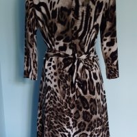 Уникална рокля в леопардов принт "Coture line" ® / универсален размер , снимка 4 - Рокли - 41841098