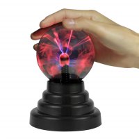 2023 LED Плазмена лампа кълбо,реагира на докосване и глас/звук, снимка 8 - Настолни лампи - 40895683