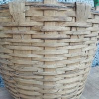 Плетена кошница от ленти дърво изключително здрава, снимка 9 - Декорация за дома - 39435933