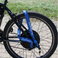 Катинар за велосипед, Заключващо устройство сключ, Черен, снимка 3 - Аксесоари за велосипеди - 36066958