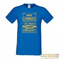 Мъжка тениска MAY 1992 30 YEARS OF BEING AWESOME 2, снимка 2 - Тениски - 35810931